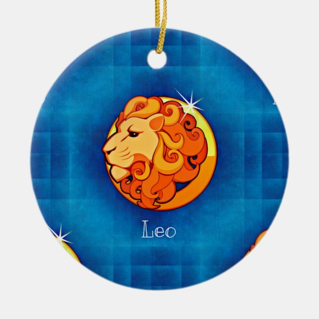 Adorno De Cerámica leo horoscope (Frente)
