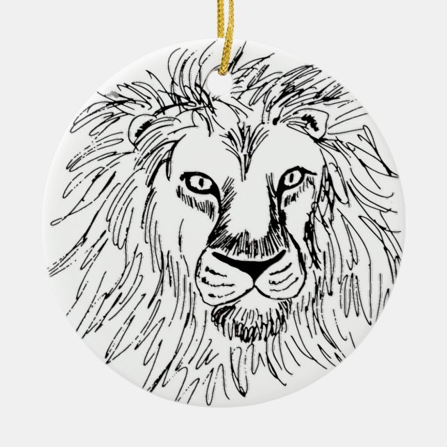 ADORNO DE CERÁMICA LEÓN (Frente)