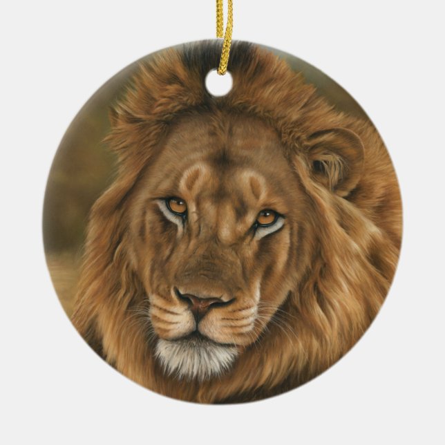 Adorno De Cerámica León (Frente)