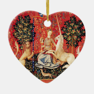 Adorno De Cerámica León de DAMA Y UNICORN, Flores de Fantasía, Animal