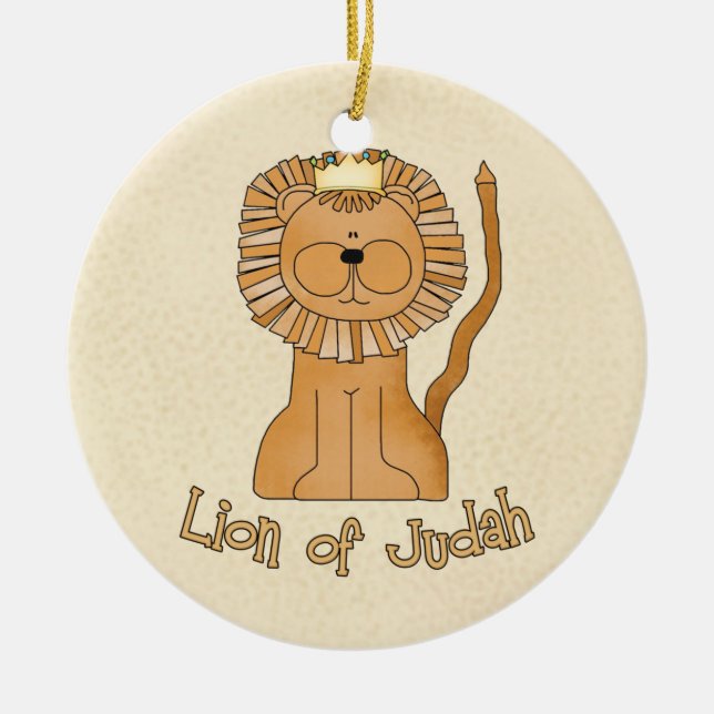 Adorno De Cerámica León de Judá (Frente)