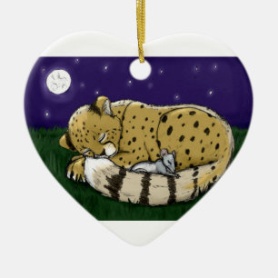 Adorno De Cerámica "León+Ornamento de LambPeace"