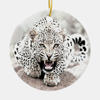 Adorno De Cerámica Leopardo