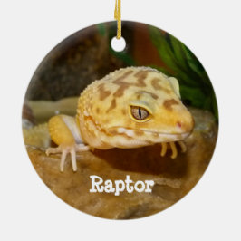 Adorno De Cerámica Leopardo Gecko Lizard personalizado