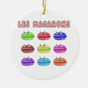 Adorno De Cerámica Les Macarons Cute Personalizado