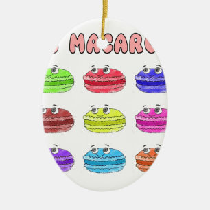 Adorno De Cerámica Les Macarons Cute Personalizado