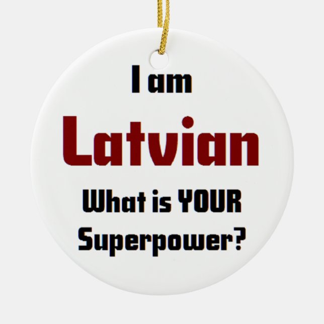 Adorno De Cerámica letón (Frente)