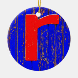 Adorno De Cerámica Letra r