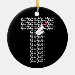 Adorno De Cerámica Letra tuba T