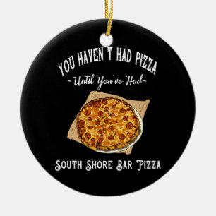 Adorno De Cerámica Letrero de caja de madera de pizza de South Shore