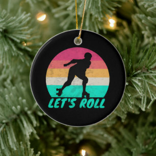 Adorno De Cerámica Lets Roll Chicas