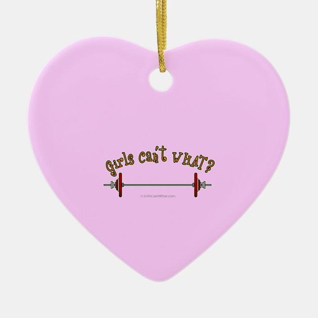 Adorno De Cerámica Levantamiento de pesas - Barbell (Frente)