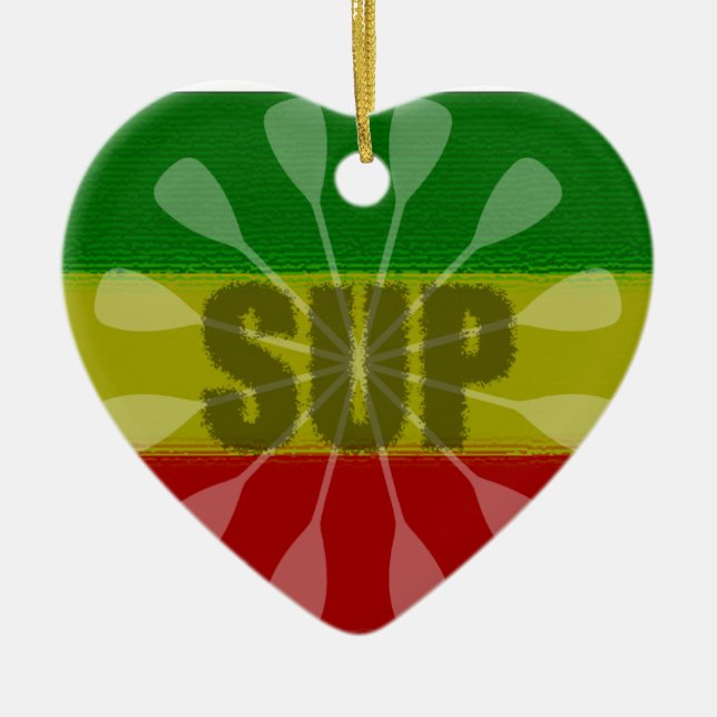 Adorno De Cerámica Levantar la silla de remo, paleta de remo (Frente)