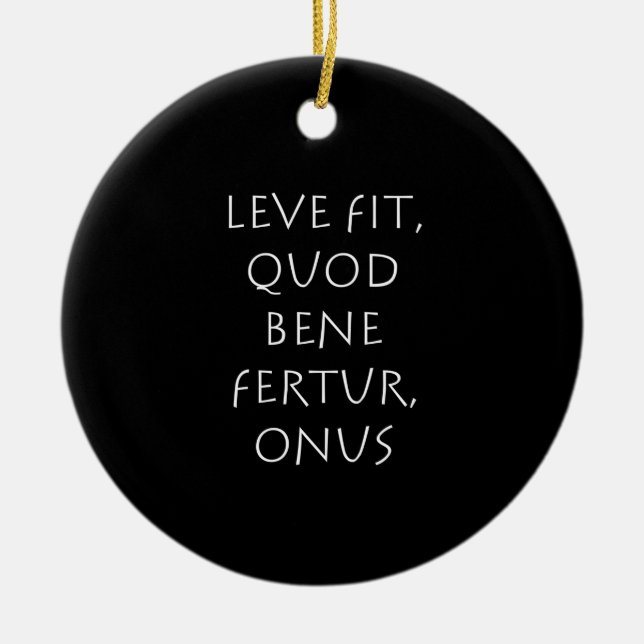 Adorno De Cerámica Leve fit quod bene fertur onus (Frente)