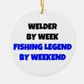 Adorno De Cerámica Leyenda de pesca de soldadura por semana antes del