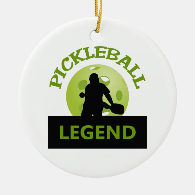 ADORNO DE CERÁMICA LEYENDA DE PICKLEBALL (Frente)