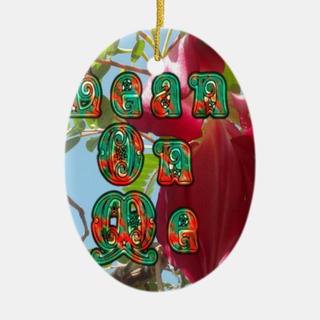 Adorno De Cerámica Leyenda inspiradora Sobre Mí Impresión De Arte Flo (Frente)