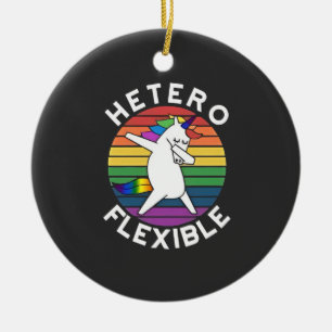 Adorno De Cerámica LGBT Lesbiana Gay Bisexual Trans Flexible Hetero
