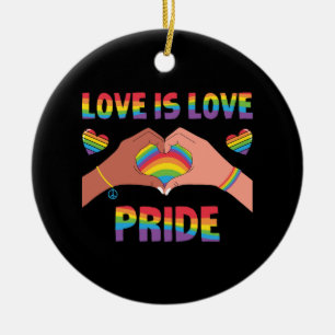 Adorno De Cerámica LGBTQ - El amor es amor - Orgullo