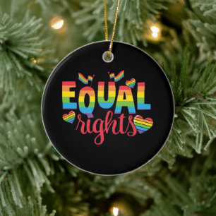 Adorno De Cerámica LGBTQ - Igualdad de derechos - Colores arcoiris