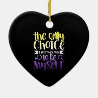 Adorno De Cerámica LGBTQ Queer No binario Androgynous No Binario