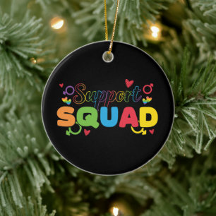 Adorno De Cerámica LGBTQ - Squad de apoyo