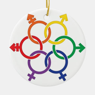 Adorno De Cerámica LGBTQ unido