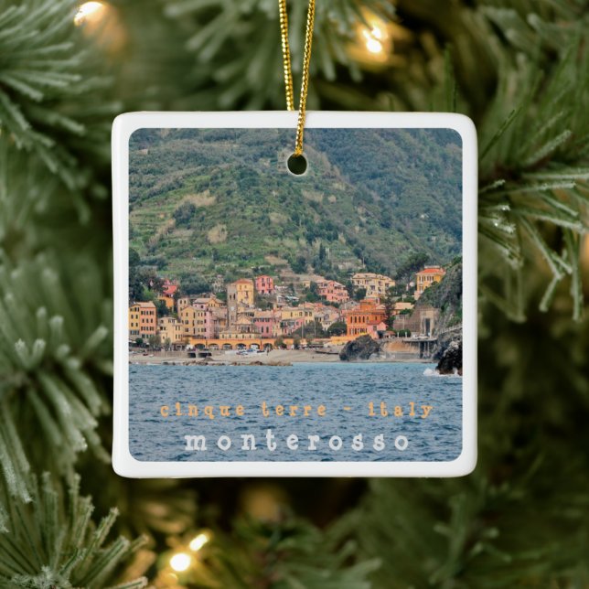 Adorno De Cerámica LGR006 MONTEROSSO, Cinque Terre, Italia, (Árbol)