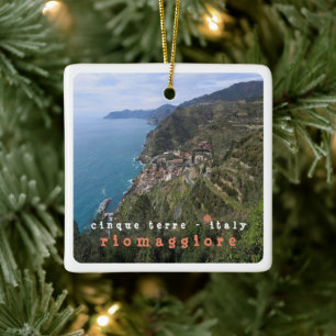 Adorno De Cerámica LGR008 RIOMAGGIORE, Cinque Terre, Italia,
