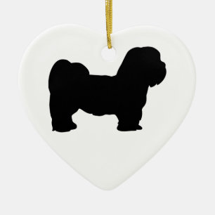 Adorno De Cerámica Lhasa Apso