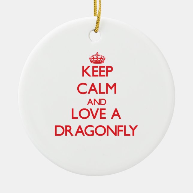 Adorno De Cerámica Libélula (Frente)