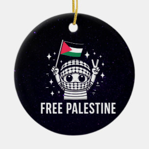 Adorno De Cerámica Liberen a Gaza y liberen a Palestina
