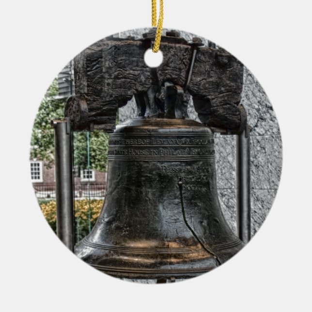 Adorno De Cerámica Liberty Bell (Frente)