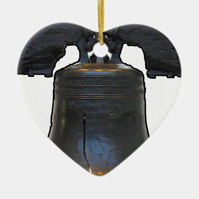 Adorno De Cerámica Liberty Bell