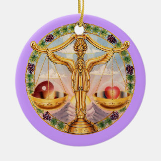 Adorno De Cerámica ¡Libra del zodiaco - modifiqúelo para requisitos