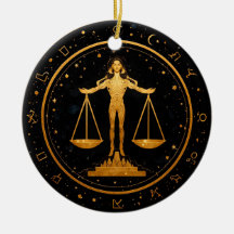 Libra Zodiaco Balanza de Oro