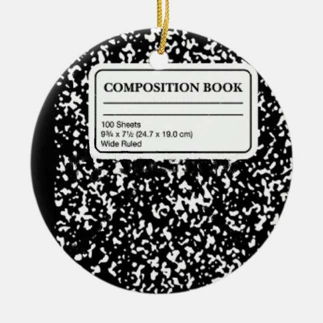 Adorno De Cerámica Libro de composición (Frente)