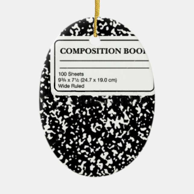 Adorno De Cerámica Libro de composición (Frente)