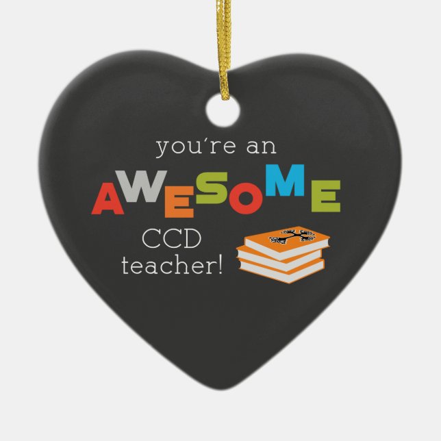 Adorno De Cerámica Libro del Día de Apreciación del Profesor CCD, imp (Frente)