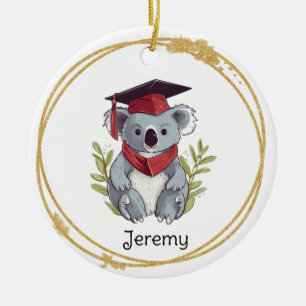 Adorno De Cerámica Licenciado en guardería Cute Koala Bear