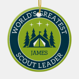 Adorno De Cerámica Líder Scout Personalizado