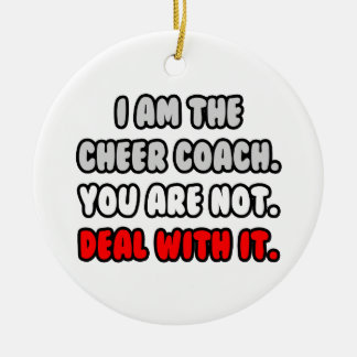 Adorno De Cerámica Lidiar con eso... Funny Cheer Coach