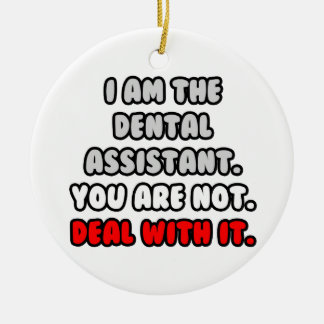 Adorno De Cerámica Lidiar con eso... Funny Dental Assistant