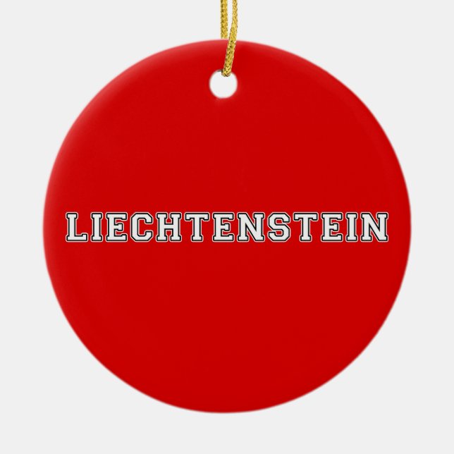 Adorno De Cerámica Liechtenstein (Frente)