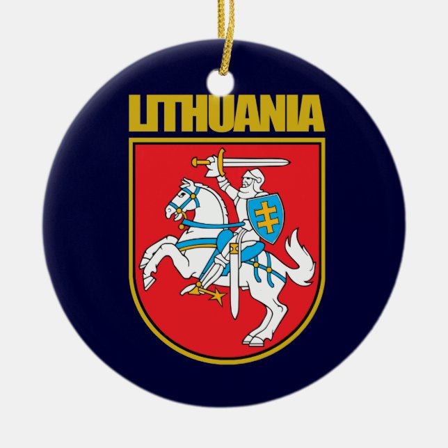 Adorno De Cerámica Lietuva (Lituania) COA (Frente)