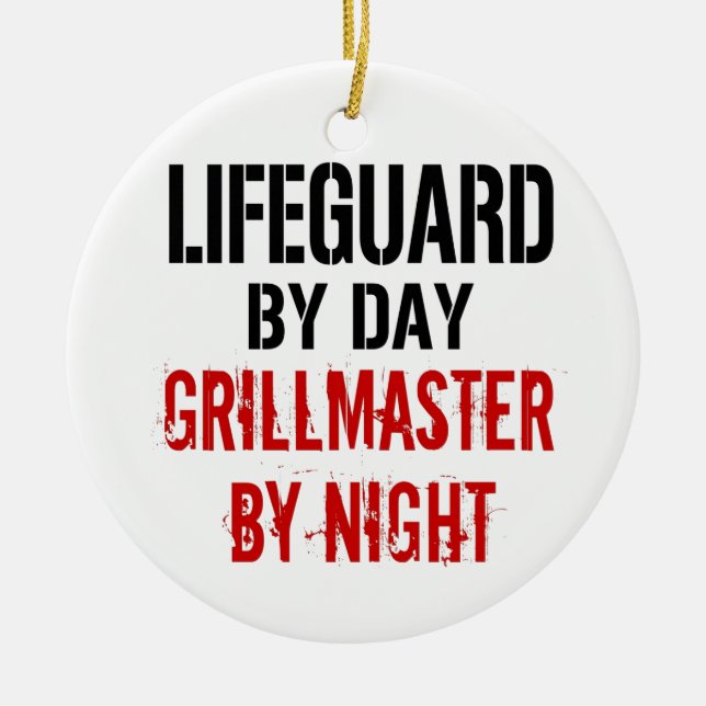 Adorno De Cerámica Lifeguard Grillmaster (Frente)