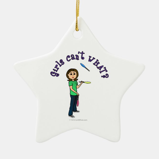 Adorno De Cerámica Ligera contrabandista femenina (Frente)