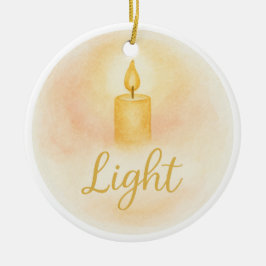 Adorno De Cerámica Light Christmas Ornament