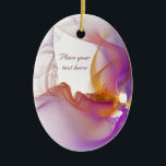 Adorno De Cerámica Light Smoke<br><div class="desc">Delicate transparent smoke background. Spring,  flower,  nature,  concept. It also reminds to care,  serenity and positivity.</div>