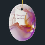 Adorno De Cerámica Light Smoke<br><div class="desc">Delicate transparent smoke background. Spring, flower, nature, concept. It also reminds to care, serenity and positivity.</div>